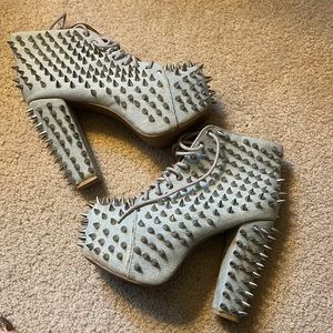 Jeffrey Campbell Jean studded platform